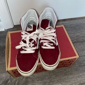 Wine Hi-top vans